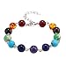 Produktbild Smonke Heißer Unisex Mode Planet Thema Naturstein Armband Naturstein Perlen Einfache Armband Elegante Vintage Schmuck Geschenk