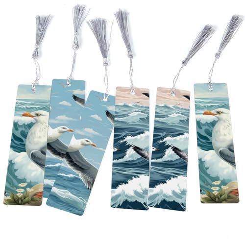 Marque-page mouette avec pompons le cadeau parfait pour passionnés