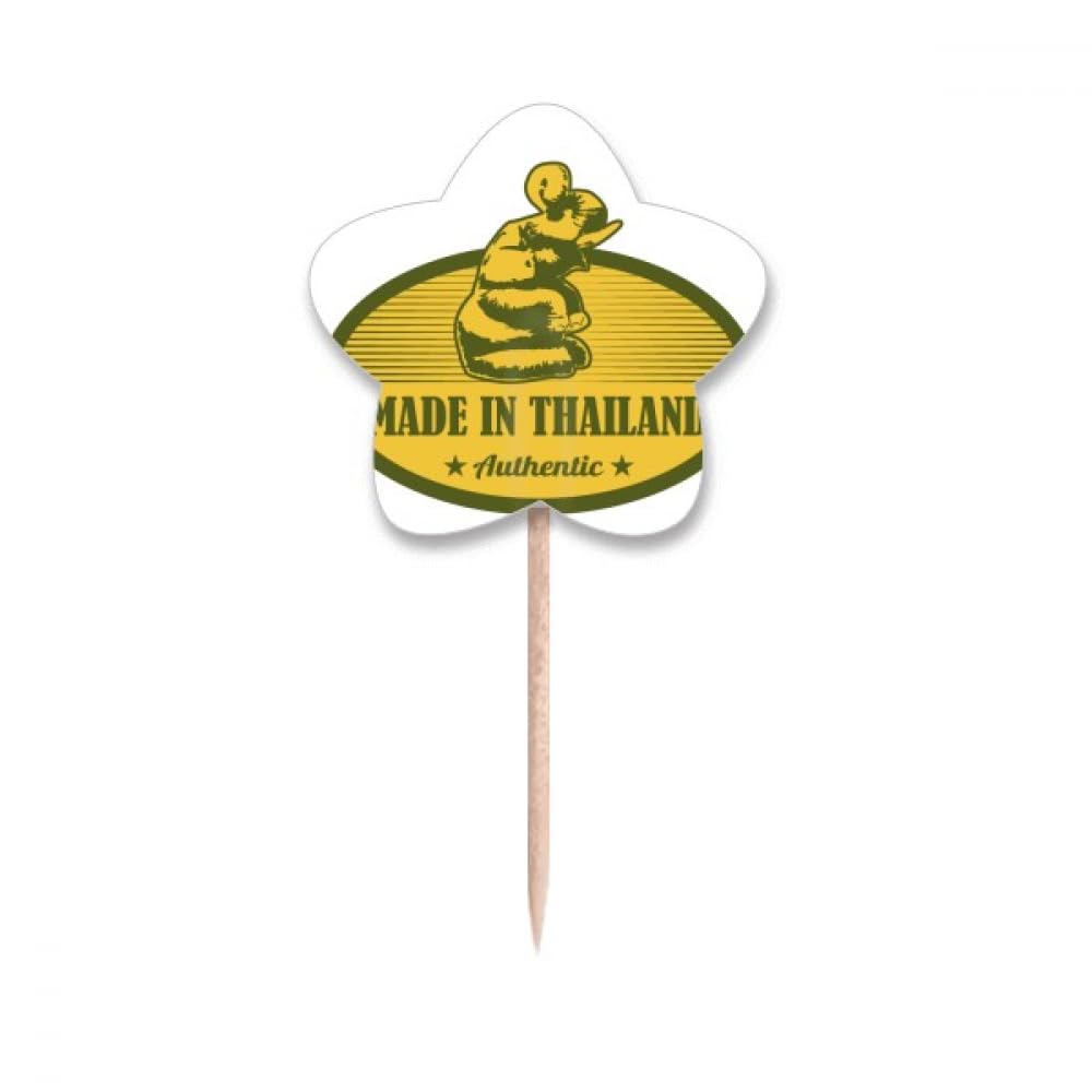 Drapeaux de Thaïlande cure-dents en bois pour décoration de cupcakes