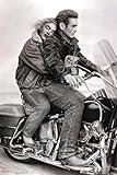 James Dean & Marilyn Monroe on Motorcycle Poster - 24