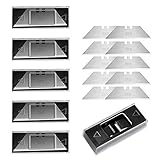 BIBURY cuchillas profesionales trapezoidales PACK 5, Cuchillas de repuesto para cúter plegable