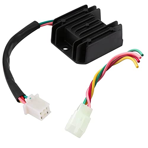 Rectificador regulador de voltaje de 4 cables, regulador de voltaje universal para motores GY6 de 50 y 150 cc, motores de motocicleta y barco, motores de bricolaje