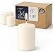 Votive Candle, Unscented Ivory Wax, Box of 36, for Wedding, Birthday, Holiday & Home Decoration (15 Hour) by Royal Imports
