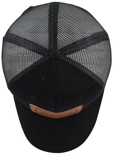 Image of Goyklrb Funny Dad Est 2025 Trucker Hat for Men, Adjustable Leather New Daddy Gifts Baseball Cap