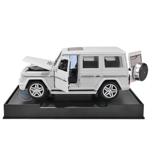 NNYIMJ For El Modelo De Coche Todoterreno AMG G65 1/32 Modelo De Coche De Aleación Juguete Adornos For Coche Simulación Modelo De Coche De Aleación Colección(White)