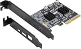 PCIe-zu-USB-C-Expansionskarte [10Gbps], RIITOP PCIe 3.0 x4 und Mini Displayport (Eingang) zu USB 3.2 Gen2 Type-C 10Gbps Videokarte