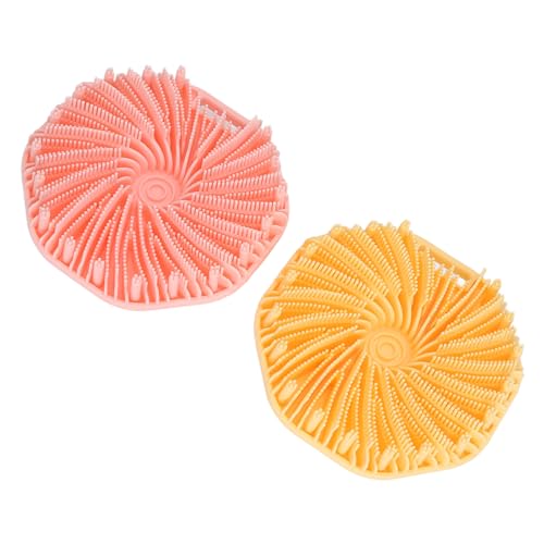 シリコンボディスクラバー ボディシャワースクラバーブラシ 滑り止めグリップ 2個