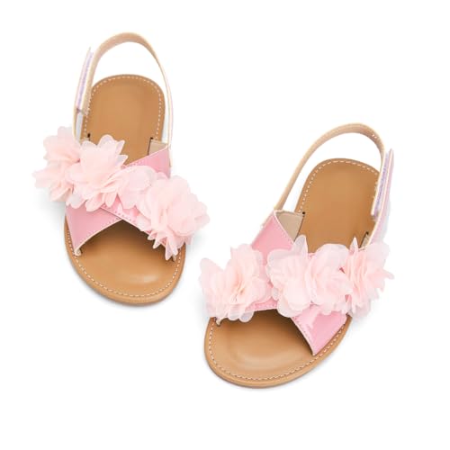 Image of Toddler Girls Sandals Summer Flats Dress Shoes for Baby Little Kids Girl