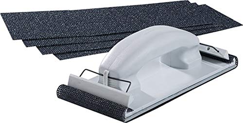 Power&Handel Juego de lijadora manual (longitud 210 mm, ancho 105 mm, 5 piezas, grano 100)