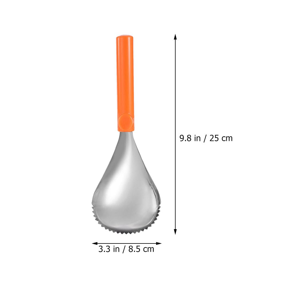 LUOZZY 3pcs Manual Pumpkin Corer Scoop Pulp Separator - Stainless Steel Pumpkin Scooper (Orange, Purple, Black)