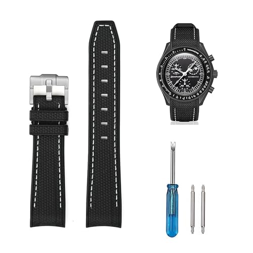 20mm voh VRxg for Omega X Swatch MoonSwatch rvxg IKƃXEHb`oh Soh IK Speedmaster bNXAZCR[ SEIKOp 20mm hh