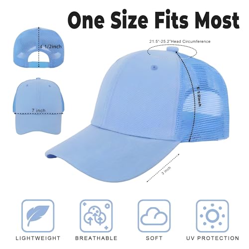 Image of ZH 12 Pack Mesh Trucker Hats, Bulk Baseball Caps for Men and Women, Trucker Cap Wholesale