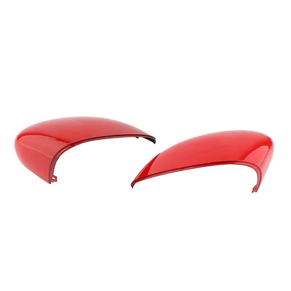 Para Ford Para Fiesta MK7 2008 2009 2010 2011 2012 2013 2014 2015 2016 2017 Cubierta Roja Para Espejo Retrovisor Del Coche Lado Izquierdo Y Derecho CRRYUQWWM(Pair)