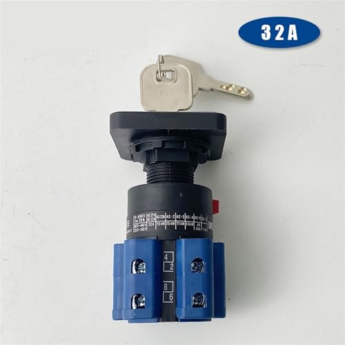 Interruptor de leva LW26-32F/2 de tres marchas y transferencia con llave 4