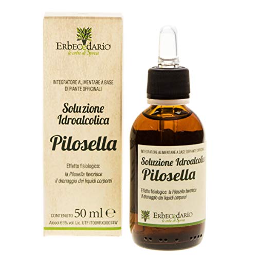 Soluzione Idroalcolica Pilosella Erbecedario, Drenaggio Liquidi Corporei, Benessere Apparato Urinario, Depurazione Organismo, Contrasta Comparsa Inestetismi Cellulite, 1 Flacone 50ml