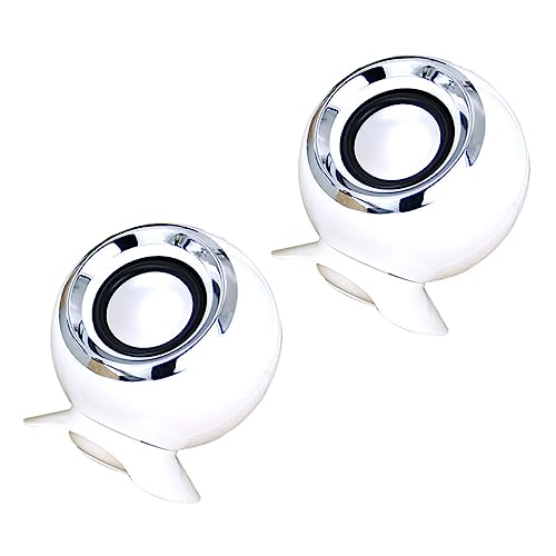 KONTONTY 2piezas Altavoz Mini Volumen USB Compatible Computadora Teléfono y Portátil Diseño Compacto