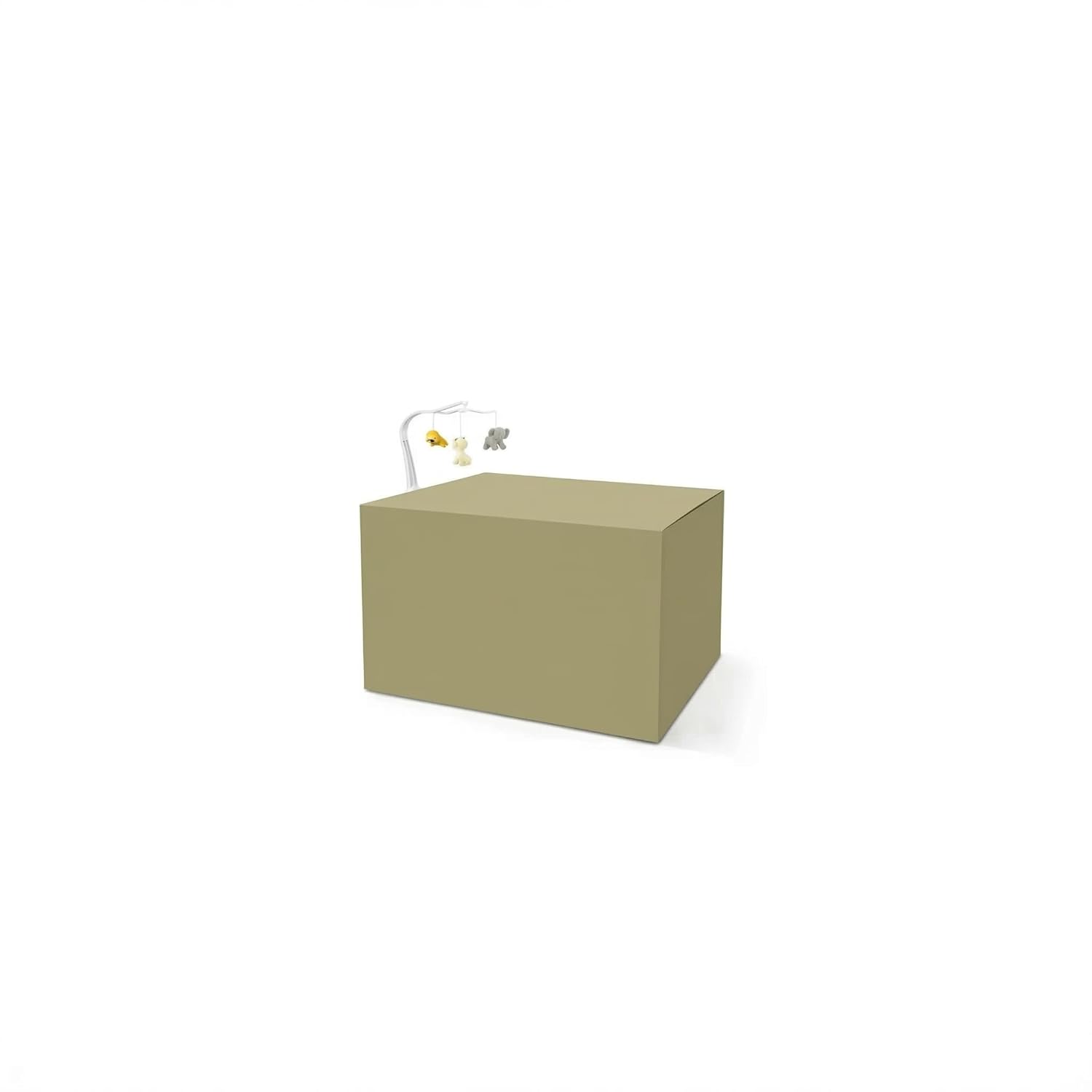 Baby Playard with Canopy,4 in 1 Portable Bedside Crib Beige