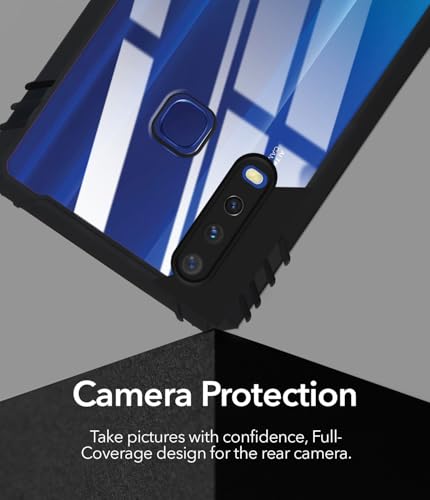 Image of Jkobi Back Cover Case for Vivo Y12 | Y15 | Y17 (Ultimate Shockproof Bumpers | Anti Yellow | Hybrid PC | Black)