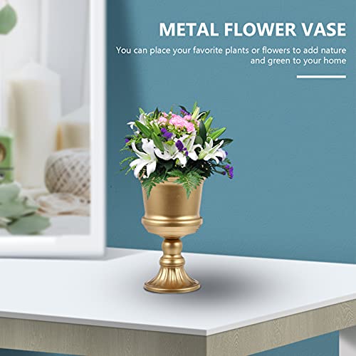Pot de fleurs déco dorée idée cadeau originale pour anniversaire