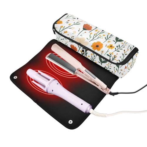 Bolso organizador para herramientas de cabello y tapete resistente al calor miniatura 2