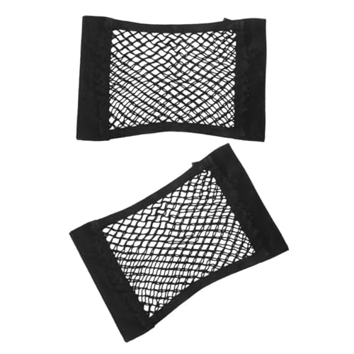 VALICLUD Organizador De Maletero De Coche Doble Capa 2 Pcs Red De Carga para Equipaje Accesorios para SUV Almacenamiento Versátil para Viajes y Camping 25x30cm Tela Oxford Duradera