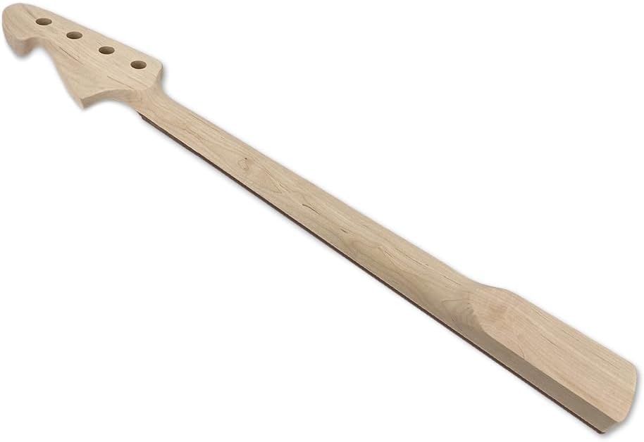 Replacement Bass Guitar Neck 21 Fret 30 Inch Scale, Maple with Rosewood Fretboard,42mm Nut Width, Bolt-On Heel