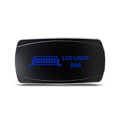 CH4x4 Rocker Switch Led Light Bar Symbol – Horizontal - Blue LED