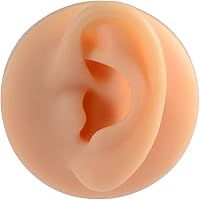 Vista 2 de 1 pieza de silicona modelo de oído reutilizado molde 1:1 herramientas profesionales de práctica para aretes de oreja con soporte