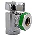 LASCO 06-9221 Angle Stop Quarter Turn Ball Valves, 1/2-Inch Iron Pipe Inlet X 7/16-1/2-Inch Slip Joint Outlet, Chrome