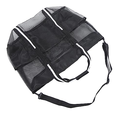 Mesh Beach Bag Lightweight Foldable Water Prevent Nylon Large Beach Shoulder Bag for Travel Vacation Pool Camping Picnic Sports Shopping4