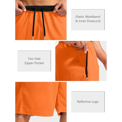 Xiaojmake Men's Athletic Shorts with Pockets 11" Long Basketball Short Lightweight Quick Dry Gym Workout Shorts for Training3