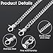 Body Pants Chain for Men Women, Heavy Duty Pocket Wallet Keychain Metal Punk Gothic Jeans Belt Chain Hip Pop Pant Trouser Chains for Women Girls Keychain Wallet Pants Boots Accessories, Silver