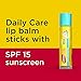 Carmex Daily Care Moisturizing Lip Balm Sticks, SPF 15, Cupcake Batter Flavor, 9 Count