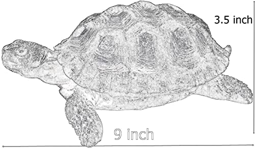 Bellaa Turtle Garden Sculptures Statues Home Decor Tortoise Realistic Cute Large Animal Gilbert Zen Garden Patio Lawn Yard Art Tanya Talia Galapagos Todd Outdoor Figurines 9 Inch #TOP1