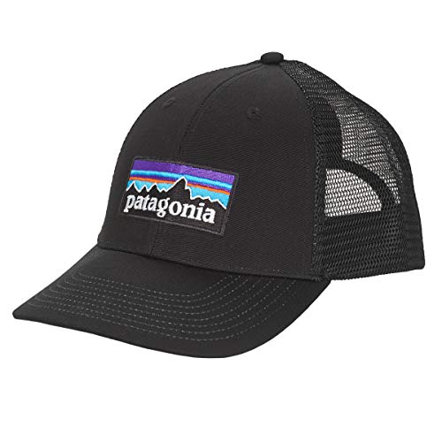 Patagonia Mixte Patagonia, P-6 Logo Lopro Camionneur Chapeau, Noir, Taille unique EU