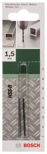 Bosch Accessories Metallbohrer HSS-R rollgewalzt (2 Stück, Ø 1,5 mm)