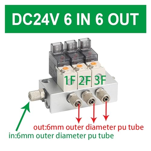 Électrovanne à vide pour collecte de gaz multi-voies 24V évitant les pertes de vide