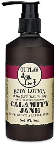 Calamity Jane Lotion - Clove, Orange, Cinnamon & Whiskey Lotion - Calamity Jane Spicy & Sweet Natural Lotion for Men and Women - Outlaw