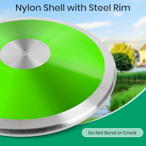 image for OMYOPY 2 Pcs Sports Training Discus for School Track and Field, 1kg Ny