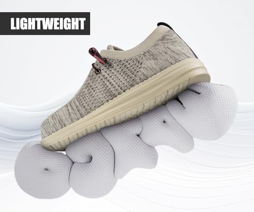 Image of LARNMERN Slip On Steel Toe Shoes Men Loafers Work Safety Tennis Sneakers | Lightweight, Comfortable, Walking, Wide, Hands Free, Lounging, House, Mechanic, Construction, Casual, Dress, Office, 0utdoor