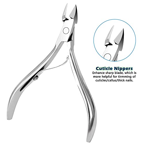 Malayas Finger Toe Nail Cutter Stainless Steel 12 pcs Personal Manicure Nail Scissors Set Nail Clipper Earpick Grooming Pedicure Kits Men/Women Nail Trimmer - Image 7