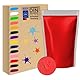 Holi-Gulal-Pulver, wasserlöslich, natürliches Festival-Fotoshooting, Rangoli-Farben, Regenbogenpulver, buntes Set, Tiere, Babyparty, Hochzeit, Sommer Camps (1 kg Red)