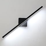 APPLICAZIONE: Applique da bagno sopra lo specchio, design moderno e semplice, adatto per il tuo bagno, armadietti a specchio, bagno di servizio, camera da letto e soggiorno ecc. La moderna lampada da toeletta illumina la tua vita all'istante.
