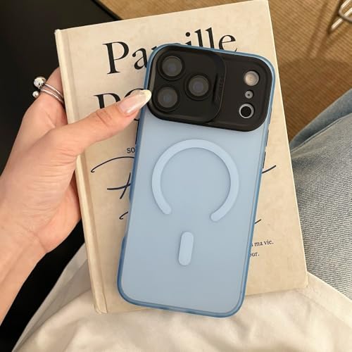 Coque iPhone 15 Pro violette magnétique finie les traces de doigts silicone mat rigide - 2