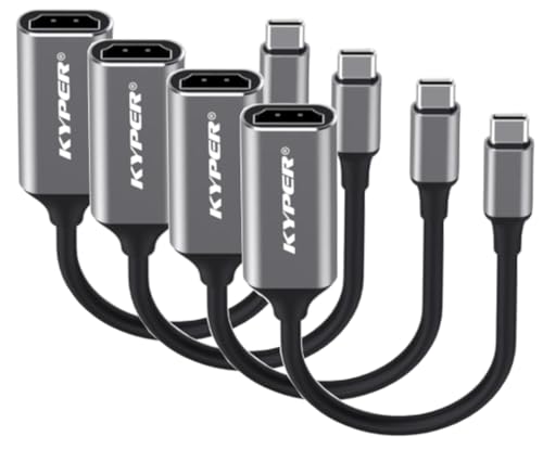 Adaptateur USB C vers HDMI 4K Kyper avec compatibilité totale Thunderbolt 3 et 4