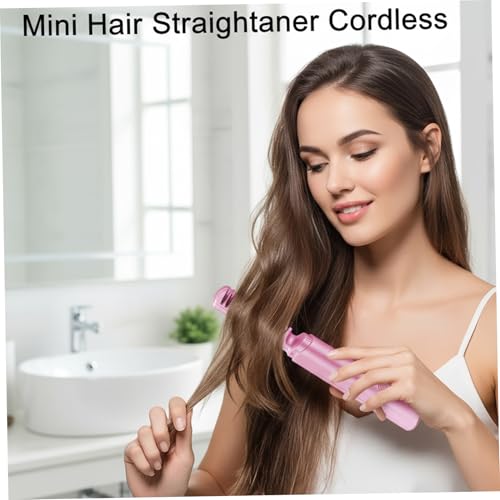 Plancha para el cabello con peine cerámico, inalámbrica y recargable por USB, portátil para viaje, modelo Style-2 miniatura 5