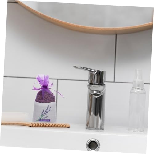 5 pzas Bolsas de Sajón de Lavanda Organza con Cordón miniatura 6