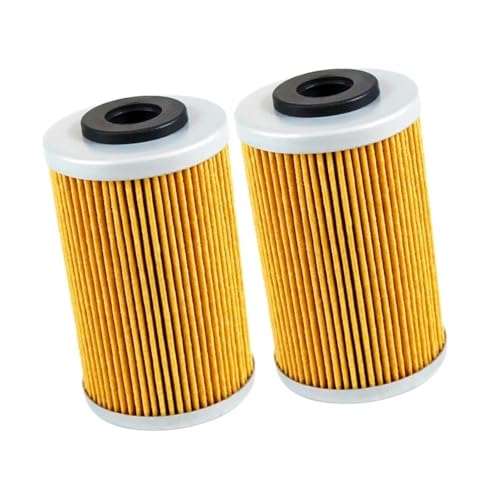 Filtre à huile pour moto 125 250 450 haute capacité de rétention double pack jaune