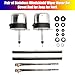 Areyourshop Pair of Stainless Windshield Wiper Motor Hot Street Rod 558SS, S6558 for Jeep for Ford 1932, for Vintage Classic Cars, for Hot Rods, Boats, ATV's
