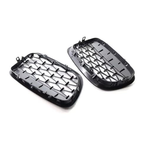 Parrilla delantera negra y cromada para X5 E70 y X6 E71 modelos de 2007 a 2013 5